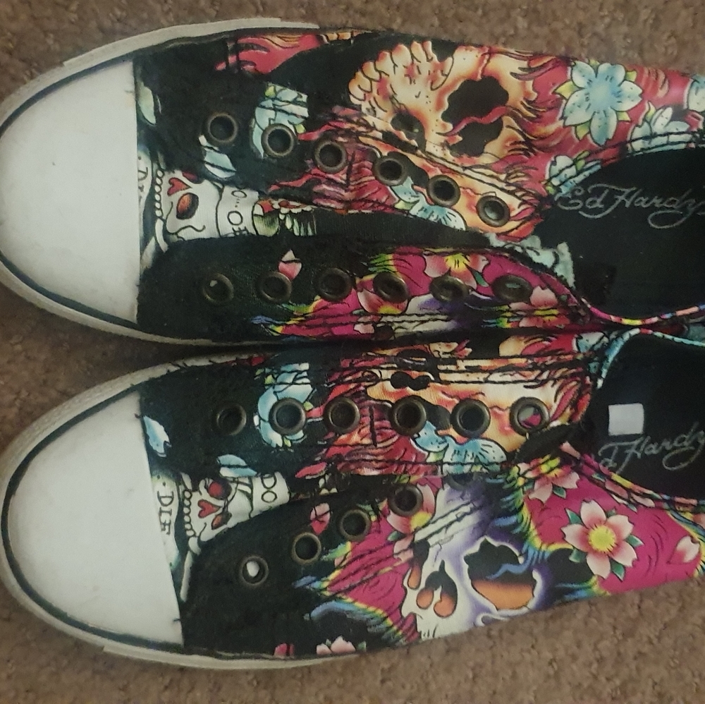 Pre loved Ed Hardy Sneakers